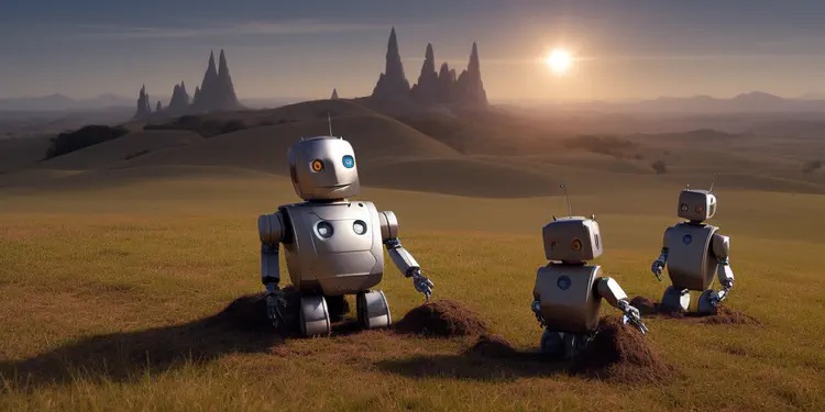 00112-1195334339-robots on a hill looking for the sun where gandalf is coming with horses.png